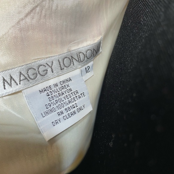 MAGGY LONDON One-Shoulder Sheath Dress size 12 - Picture 6 of 7